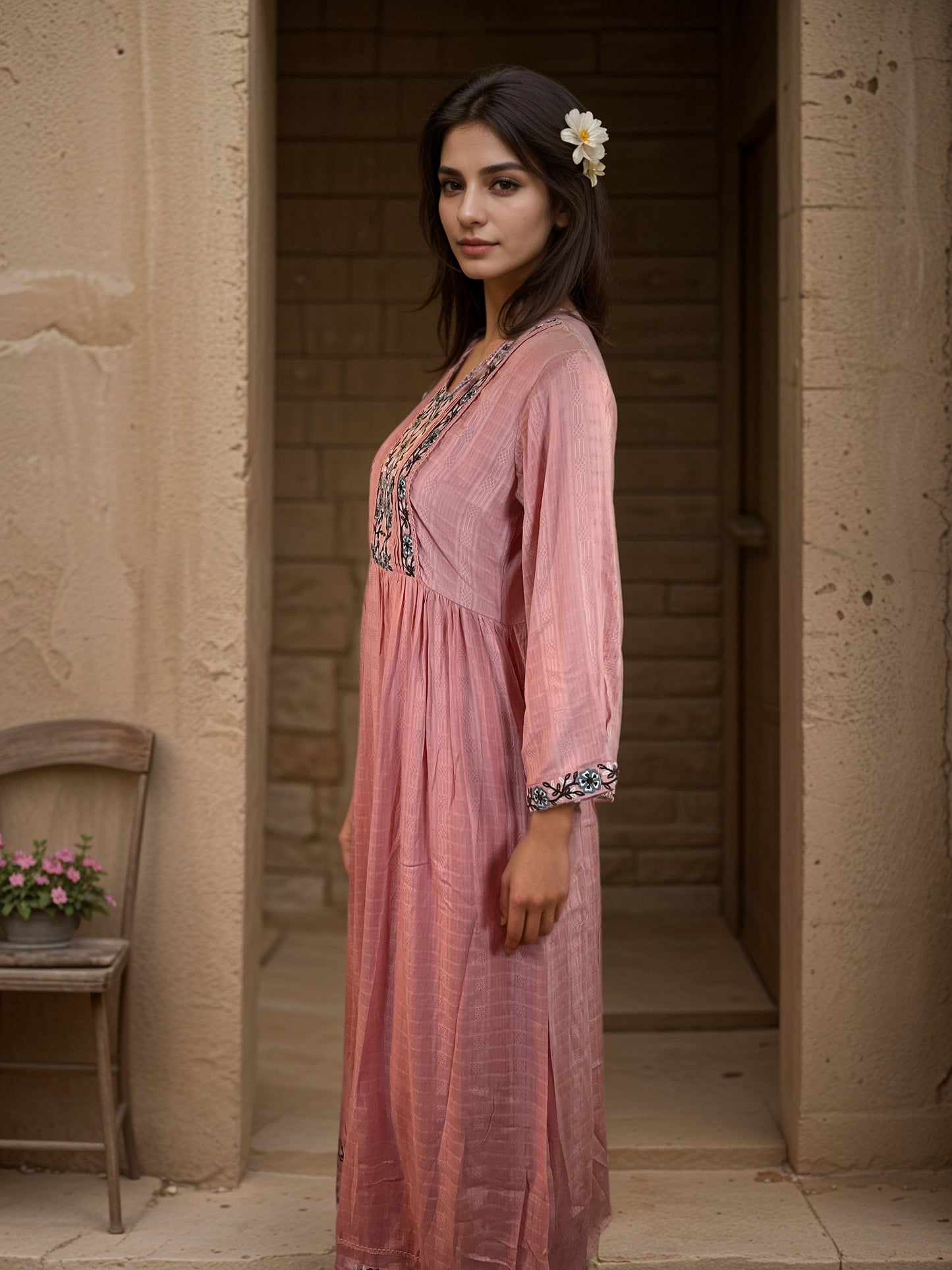 Gorgeous Cotton embroidered Maxi Dress