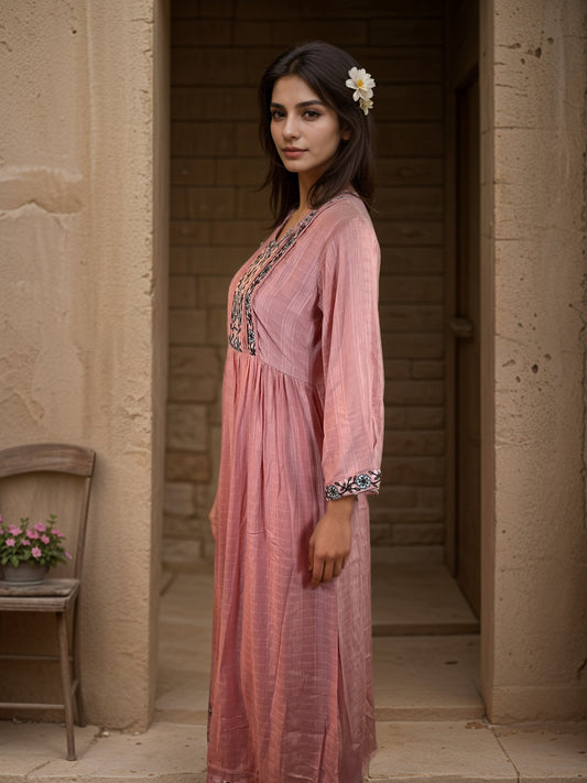 Gorgeous Cotton embroidered Maxi Dress