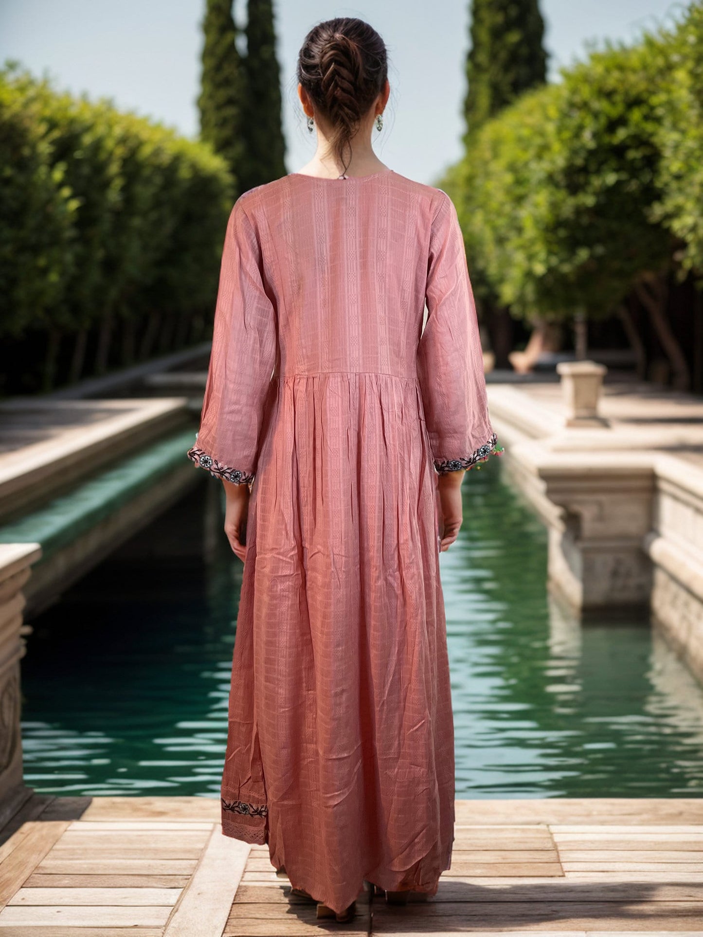 Gorgeous Cotton embroidered Maxi Dress