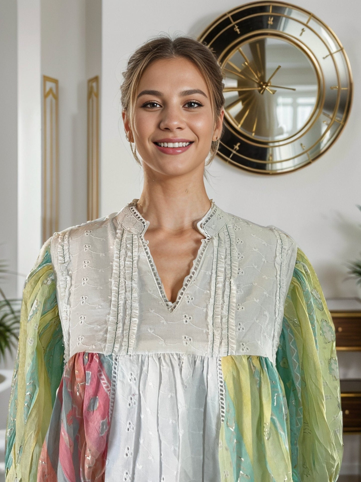 Floral Print A Line Tunic