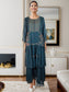 Beautiful Georgette Maxi dress with Layers and full sleeves