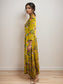 Charming Floral Printed Rayon A-Line Maxi Dress
