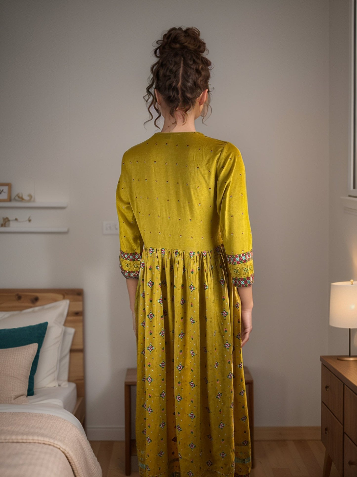 Two piece Jacket styled Printed Maxi